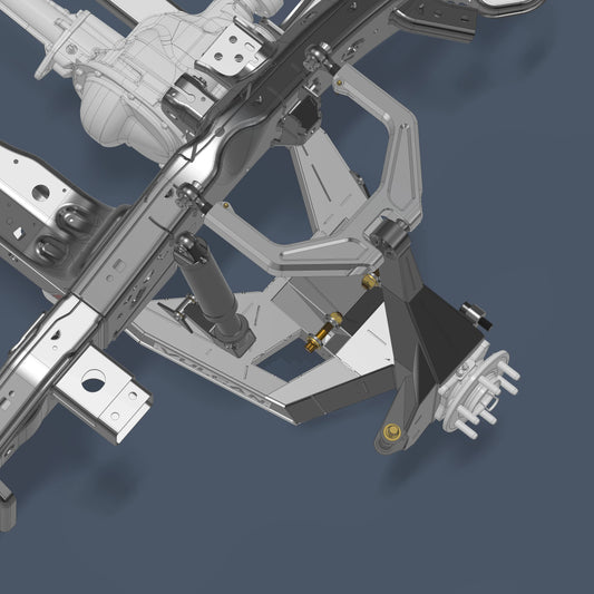 Prerunner truck suspension assembly CAD from Vulcan Motorsports Store, custom fabrication parts